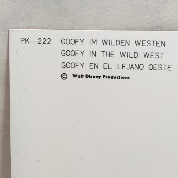 1970s Disney Goofy In the Wild West TOPPAN TOP STEREO Lenticular Postcard Cactus - Picture 5 of 5